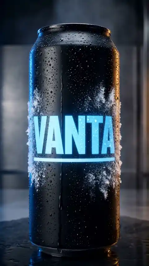 A matte black can beads with condensation, is cracked open, and pours dark over ice in a salt rimmed glass